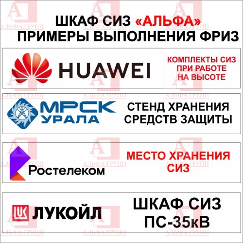 Шкаф СИЗ "Альфа-7" (расцветка "СТАНДАРТ", цвет: cерый) из стали с полимерным покрытием для энергоустановок.