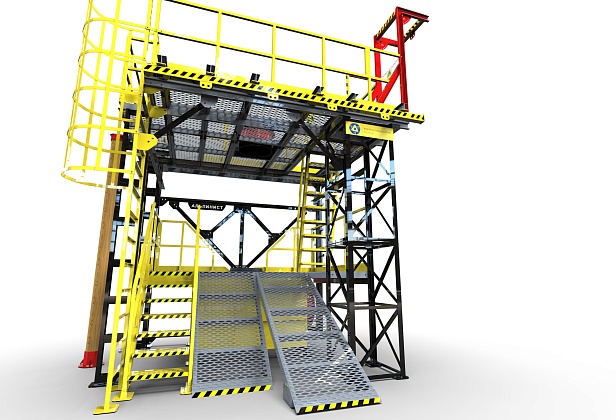  г. Курчатов.ООО "НГК" установило учебный полигон "Альпинист 03-02-5" для повышения квалификации специалистов  